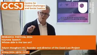 Keynote Speech: Whose side is the law on?