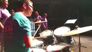 TERI Inc: AJ jamming away on drums