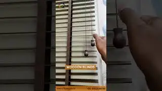 Wooden Blind |Wooden Blind Installation |RK Handloom Store 