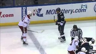 Ryan Reaves vs Paul Bissonnette fight April 18 2013 Phoenix Coyotes s vs St. Louis Blues NHL Hockey