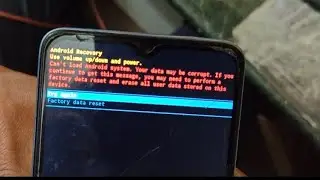 Poco C61 Can't load android system your data may be corrupt problem Solution Frp Bypass Unlock tool