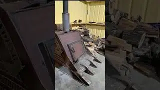 Печь из ковша эксковатора, оригинально