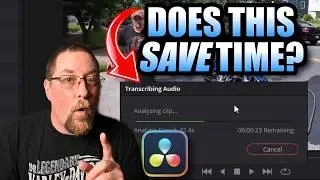 How to use - AND actually SAVE TIME - using AI Audio Transcription in Davinci Resolve 20!