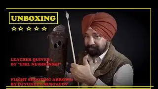 Unboxing of Leather Quiver and Flight Shooting Arrows