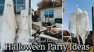 HALLOWEEN PARTY IDEAS | DIY OUTSIDE HALLOWEEN DECORATIONS | DOLLAR TREE HALLOWEEN PARTY DECORATIONS