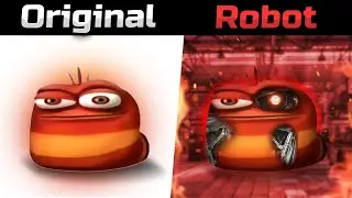 Oi Oi Oi Red Larva vs Robot Version