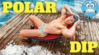JUMPING INTO A FROZEN LAKE! | POLAR DIP 🥶