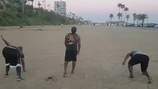 Preseason workout sand sprints