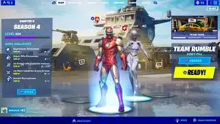 Just chilling with my friend on Fortnite