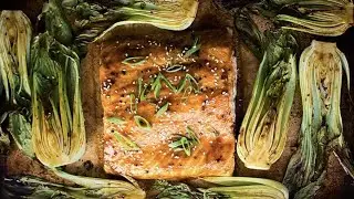 Salmon Teriyaki with Bok Choy - One Pan Dinner