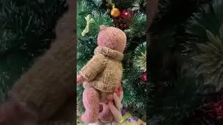 Вязаный мишка Тедди в подарок