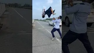 Amazing Backflip😍 #gymnast #acrobatics #action #stunt #backflip #couplegoals #viralshort