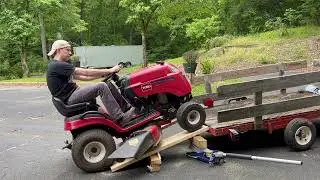 Making a Cheap 4x8 trailer into a Tractor Hauler