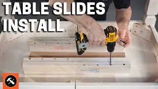 DIY Extension Table | How To Install Table Slides And Locks - Builder's Studio