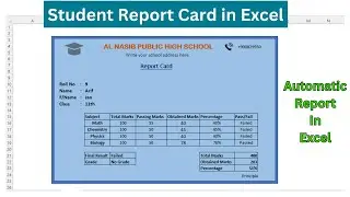 Automate Student Report Card Generation in Excel | Excel Report Automation Tutorial