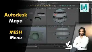Lesson 9: Autodesk Maya | Boolean | Mesh menu