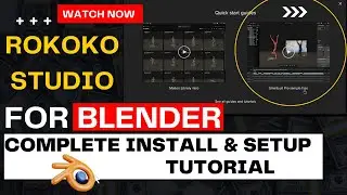 how to install rokoko studio free & setup rokoko addon for blender || blender tutorials
