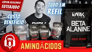 Aminoácidos em Refil Dark Lab | Creatina, Beta Alanina, Glutamina, Taurina e Arginina