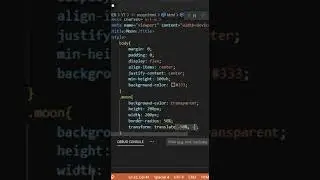 Moon using html & css | #shorts #shortsfeed #trending #viral #htmlcss
