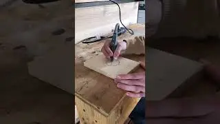 Engraving a Circle!!! #shorts #dremel #engraving #woodworking