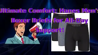 Ultimate Comfort: Hanes Men's Boxer Briefs for All-Day Support!