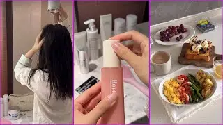 Night Time Selfcare Routine🎀 | Morning Restocking And Prepare Healthy Breakfast✨