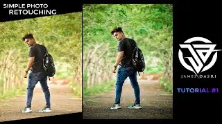 SIMPLE RETOUCH TUTORIAL| PHOTOSHOP | Beginners| JAMES DASRI | JD DESIGN