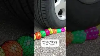 Experiment: Crushing JUNK FOOD with Car