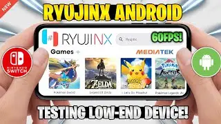 OFFICIAL 🔥 TESTING RYUJINX EMULATOR ON *LOW-END* ANDROID DEVICES! MALI GPU | BEST SWITCH EMU ANDROID