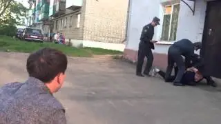 Задержание Мценской полиции неадекватного Амчанена