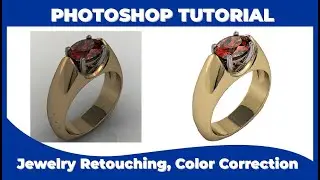 Height in Jewelry Image Retouching | Color Correction in Photoshop Tutorial