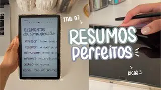 COMO EU FAÇO ANOTAÇÕES NO MEU TABLET |  Samsung Notes no Tab A7 com dicas e inspiração