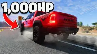 I built a 1000HP Dodge RAM TRX in BeamNG Drive