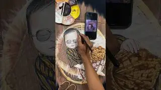 EMANG BISA, melukis realis wajah sedetail ini? #jaketlukis #customjacket #painting #art #lukisan