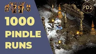 Project Diablo 2 - 1000 PINDLE RUNS!! With new Dark Pact Necromancer!