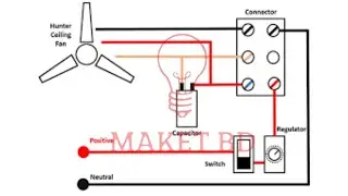 how to connect capacitor to fan 3 wire