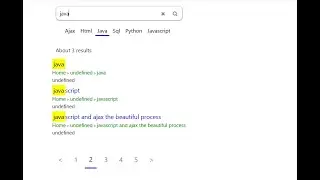 Demo | Highlights Text | Pagination | Filtering | Menu Selected