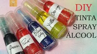 Tinta spray álcool (Indiana), como fazer? - DIY - Estúdio Brigit