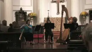 Maurice Ravel - Sonatine en Trio for flute, viola, and harp,  Mouvement de minuet