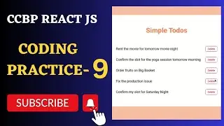 Debugging Simple Todos | Coding Practice 9 | REACT JS | NxtWave | CCBP 4.0