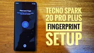 Tecno spark 20 pro plus fingerprint setup.