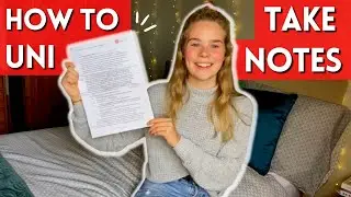 HOW TO TAKE UNIVERSITY NOTES // WRITING NOTES FOR LECTURES, READINGS & SEMINARS