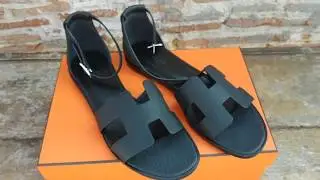 HERMES H Sandals Unboxing