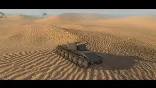 [Геймплей] Rhm. Borsig Waffentrager в WoT - 128 мм. Песчаная река