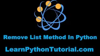 Python Tutorial: Remove List Method in Python #97