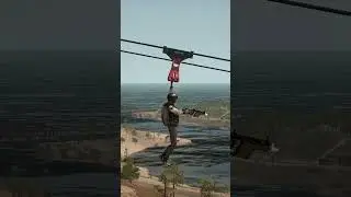 🏜️ Как сделать эффектное появление, используя зиплайн на Мирамаре!  