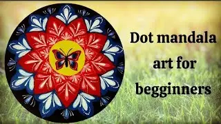 EASY and unique dot mandala art for beginners||mandala art on mdf||Wall decoration idea||DIY