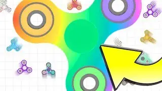 WORLD'S LARGEST FIDGET SPINNER! | *WORLD RECORD* | Slither.io With Fidget Spinners | Spinz.io Part 2