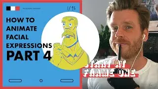 First steps of animating facial expressions in KRITA - Part 4
