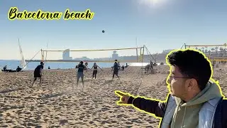 Sunday at the Barcelona beach 🏖️  #bewakufdesigner  #assameseineurope